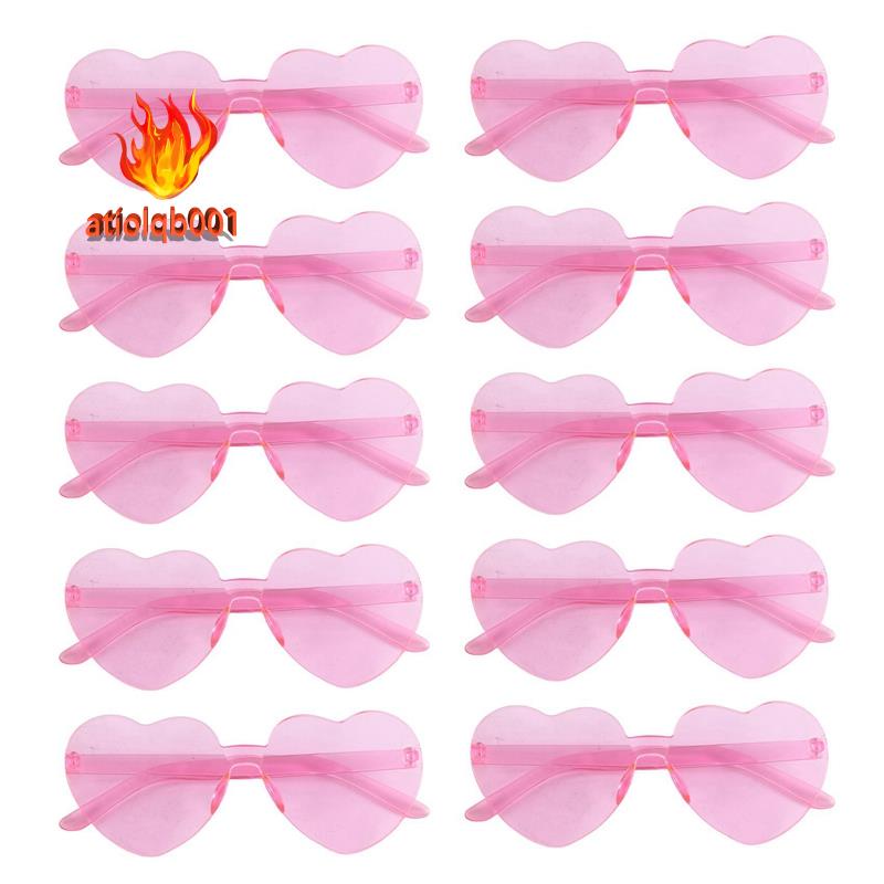 Kính Mát Hình Trái Tim Một Mảnh Trong Suốt Cho Nữ