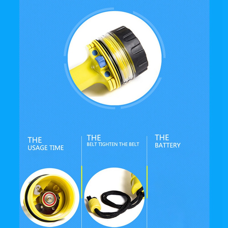 Đèn Pin LED Lặn Chuyên Nghiệp Chống Thấm Nước Có Điều Khiển Từ Xa