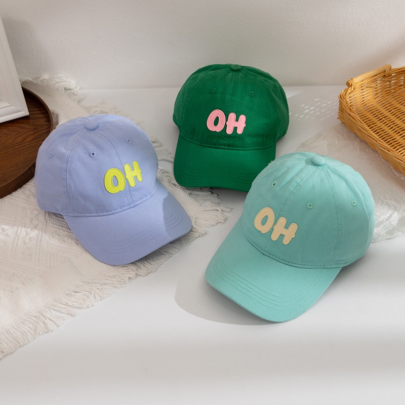 Mũ Lưỡi Trai Thêu Chữ OH Phong Cách Hàn Quốc Cho Bé