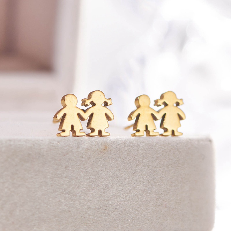 Ygt Set 3 Đôi Khuyên Tai Hình Vương Miện Bằng Thép Không Gỉ Phong Cách Hàn Quốc Cho Nữ