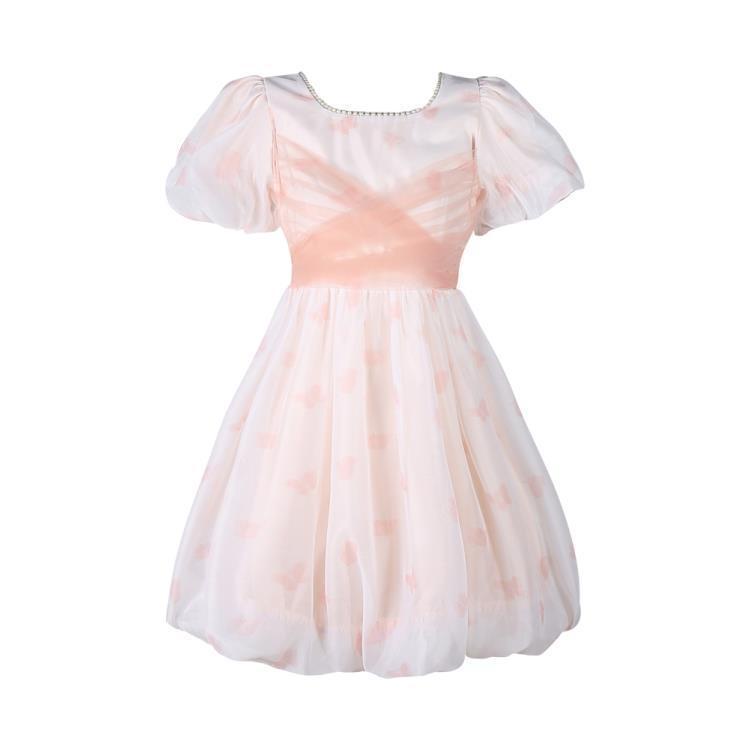 Đầm Hoa Thời Trang Mùa Hè 2023 Phong Cách Pháp Cổ Điển Ngọt Ngào Cho Nữ