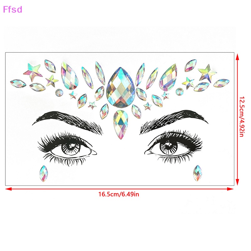 {Ffsd} Mặt Đá Quý Tự Dính Trang Sức Tiệc Tùng Mardi Gras * Bán Chạy