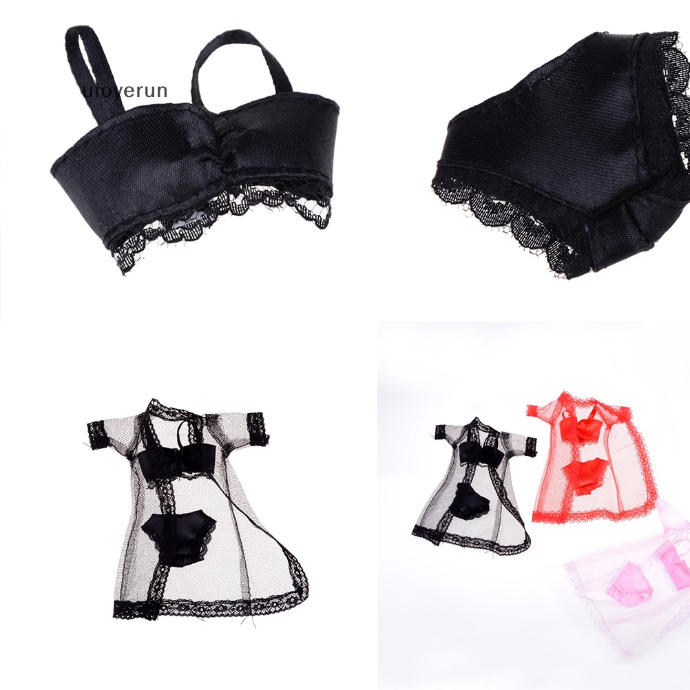 1 Bộ 3 Món Đồ ngủ Phối Ren Xinh Xắn Cho Búp Bê  Vn vn vn