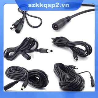 0.5m-10m DC Dây Nối Dài 12V Cáp Nguồn Nữ Sang Nam Cắm Adapter 5.5x2.1mm Cho Dây Đèn LED Camera VNK2