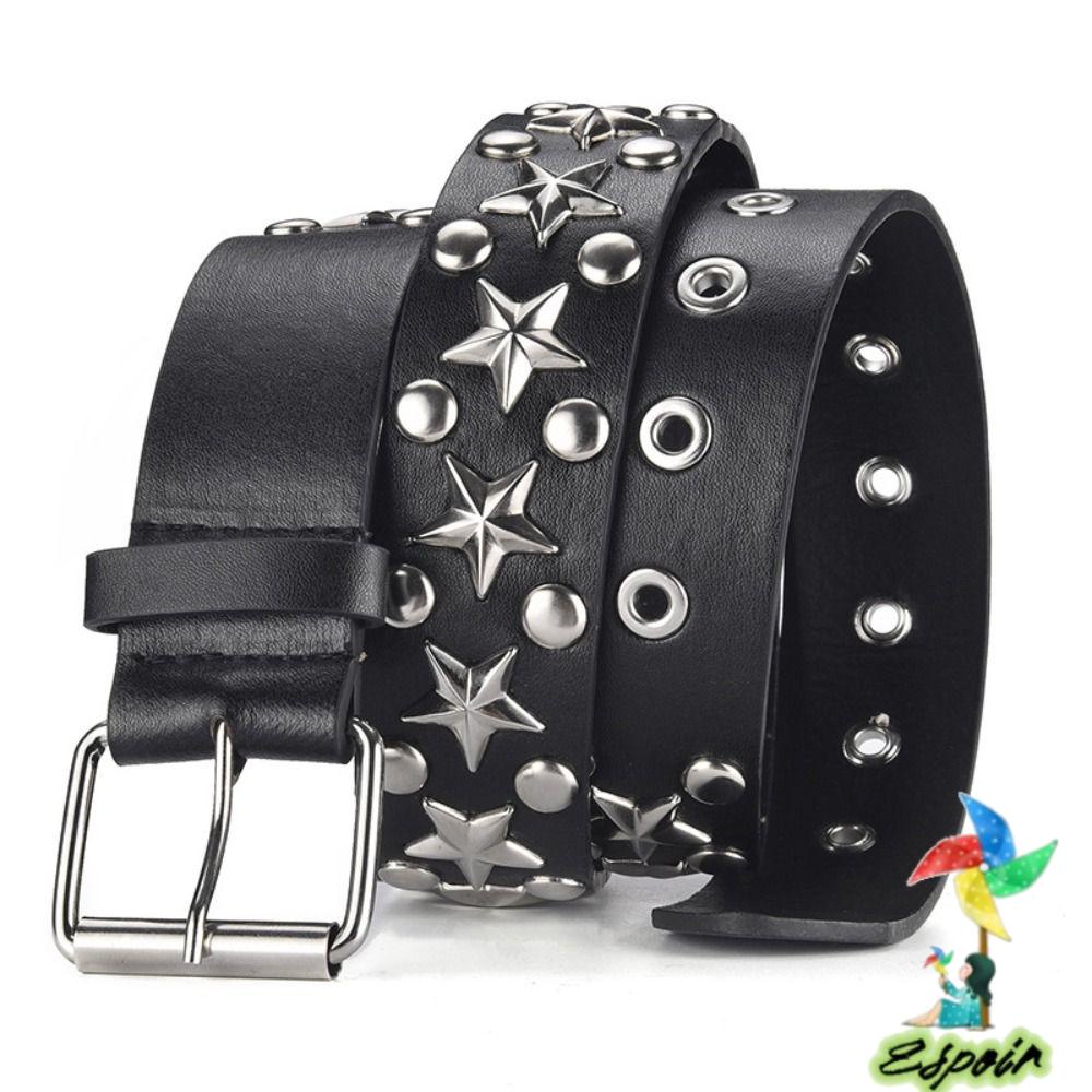 ESPO Thắt Lưng Da Bản To Phong Cách Punk Cổ Điển Sang Trọng