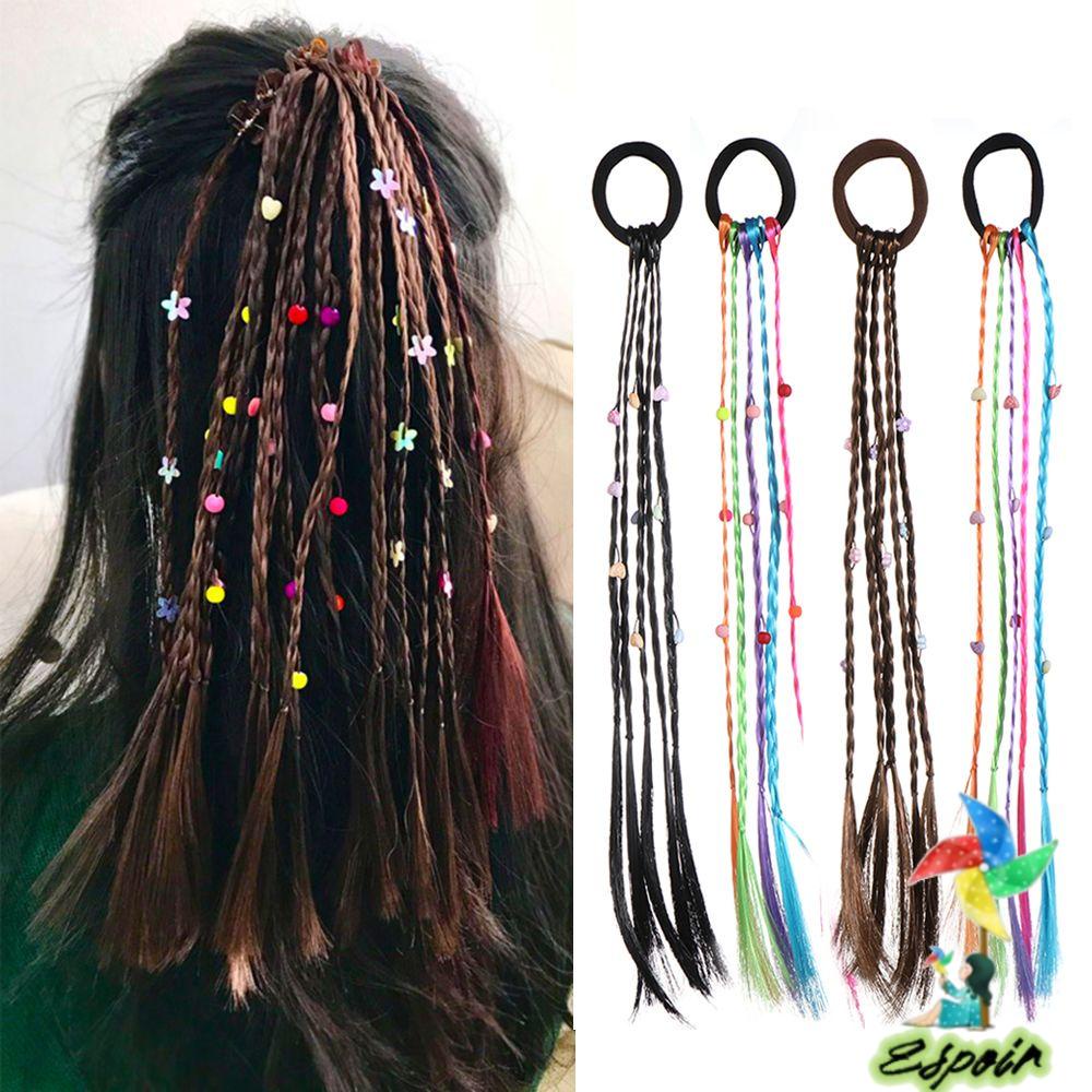 ESPO Dây Buộc Tóc Giả Thắt Bím Cho Bé Giá Đỡ