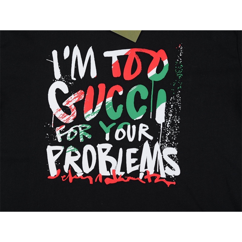 Áo Thun Tay Ngắn Cổ Tròn In Chữ Màu Đỏ Và Xanh Lá Thời Trang Mới Nhất Hiệu G22 UnisexRTQSER