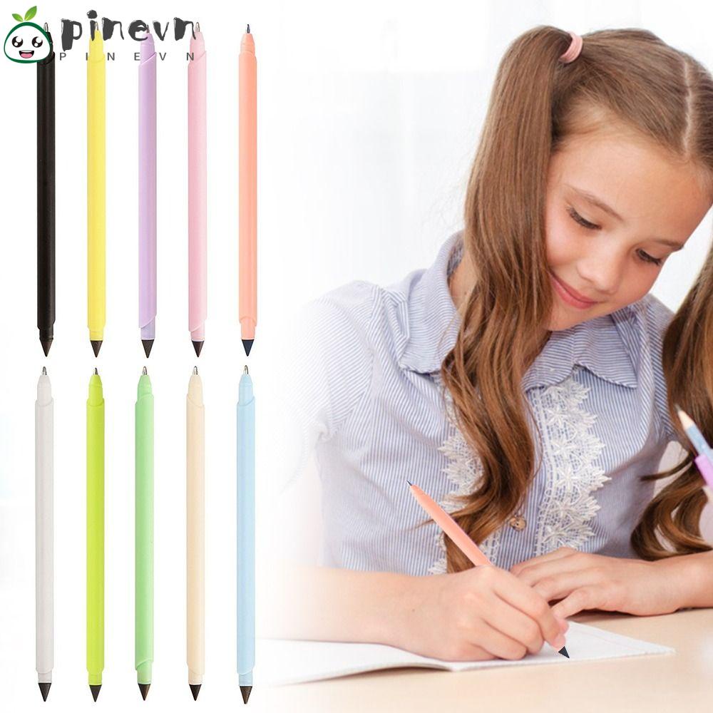 PINEVN Set 4 Bút Chì Bấm Huyệt Hai Đầu Không Mực Cho Học Sinh