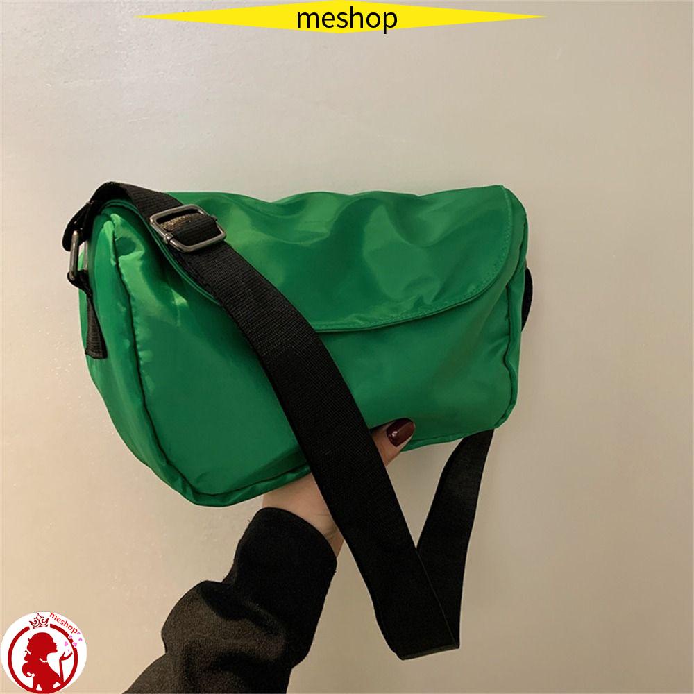 ME Túi Đeo Vai / Đeo Chéo Cỡ Lớn Bằng Nylon Màu Trơn Thời Trang Cho Nam Và Nữ