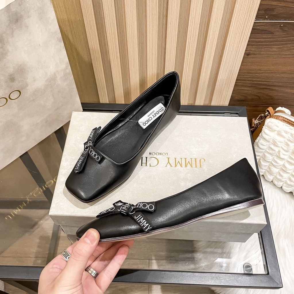 Giày Bệt Đế Mềm Đính Kim Sa Thắt Nơ Phong Cách Thời Trang Mới 2023