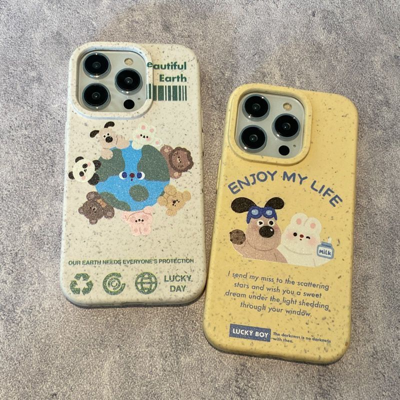 Ốp Điện Thoại Mềm Họa Tiết Chú Cún / Thỏ / Hành Tinh Dễ Thương Dành Cho Iphone 13 78 max 14 Pro 1112
