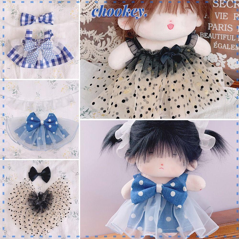 CHOOKEY Quần Áo Búp Bê Vải Cotton 20cm Tự Làm Dễ Thương