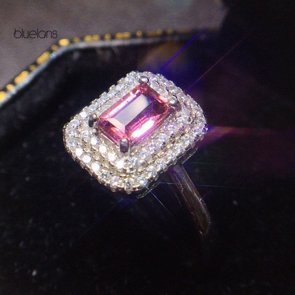 Nhẫn Hở Đính Pha Lê Nhân Tạo Tinh Tế Có Thể Điều Chỉnh Cho Nữ