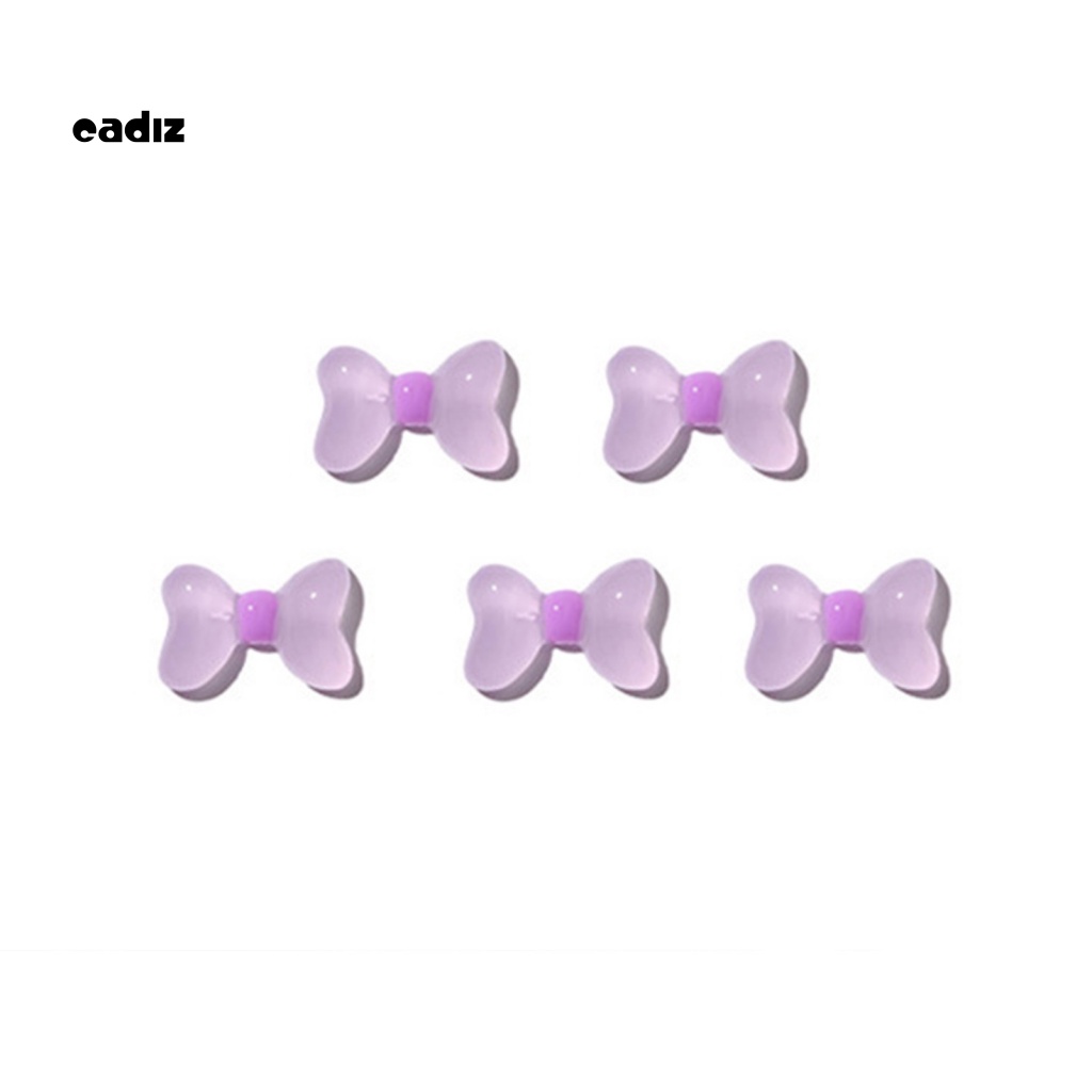 Bộ 5 Phụ Kiện Trang Trí Móng Tay Hình Gấu 3D DIY Dễ Phối Đồ