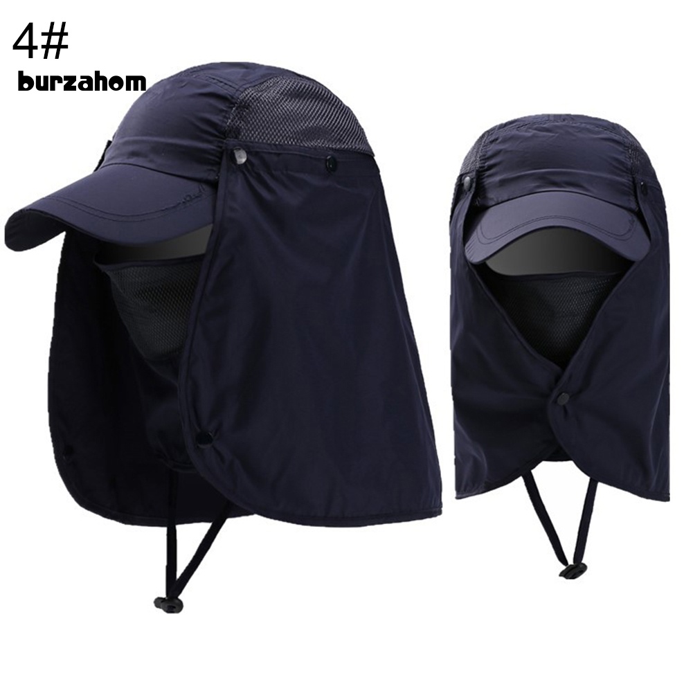 Mũ Lưỡi Trai Có Tấm Che Mặt Và Cổ Chống Nước Chống Tia UV Thoáng Khí Dành Cho Nam Nữ