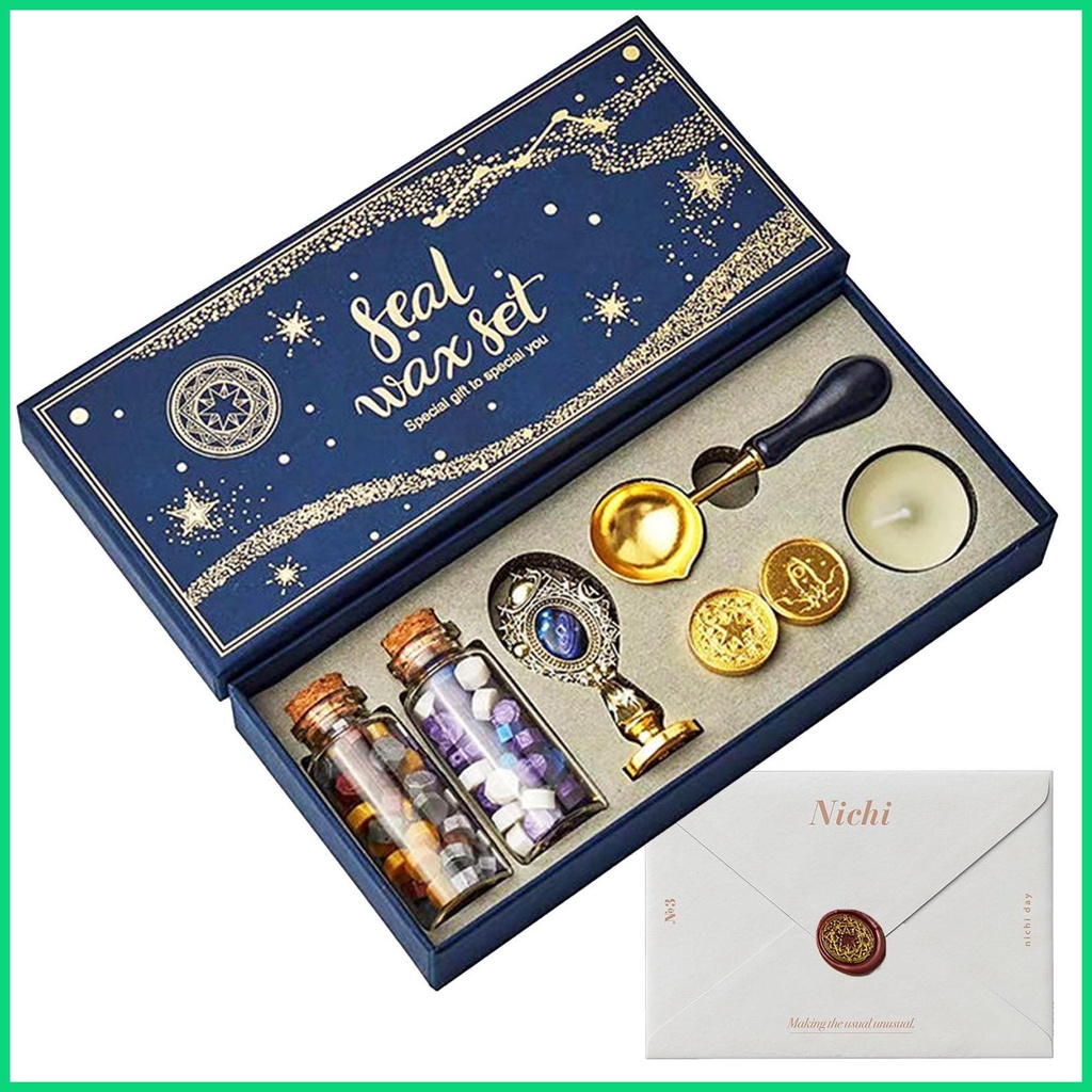 Bộ Dụng Cụ Đóng Dấu Sáp Niêm Phong Tem Thư Dùng Làm Thẻ Thủ Công