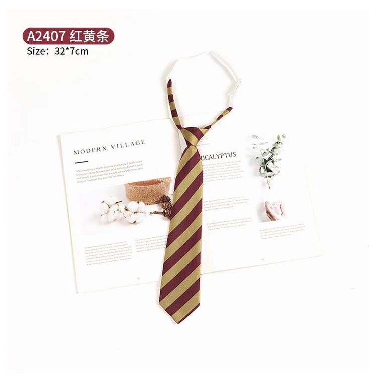 Cà Vạt Kẻ Sọc Phong Cách Preppy Nhật Bản Cho Nam Và Nữ