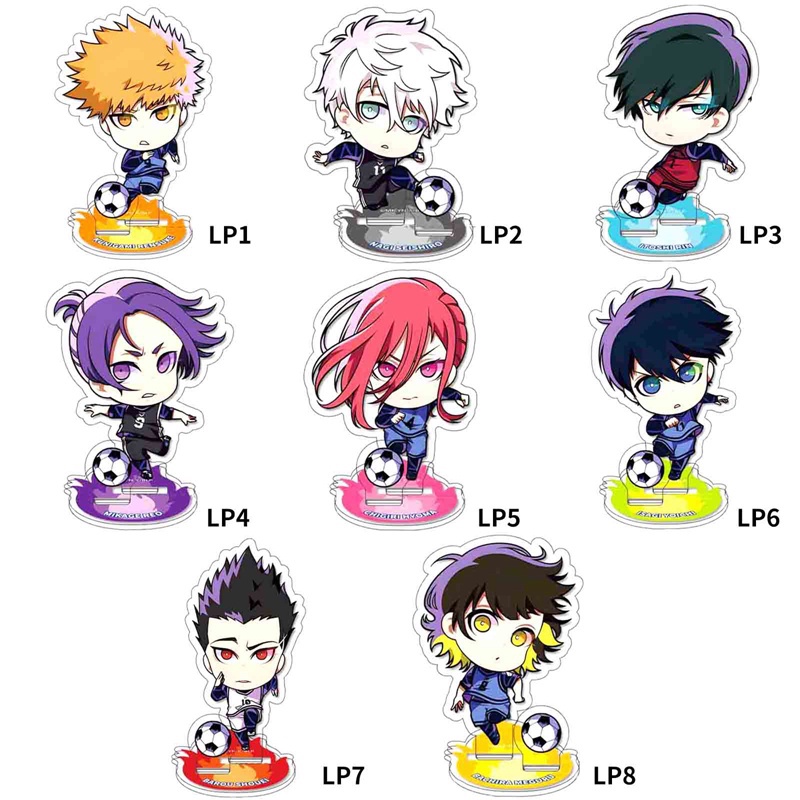 Mô Hình Cầu Thủ Bóng Đá Chigiri Hyouma Isagi Yoichi Bachira Meguru Đứng Được