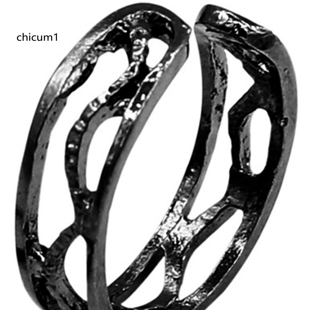 Nhẫn Đeo Khớp Ngón Tay Màu Đen Phong Cách Vintage Tinh Tế Có Thể Điều Chỉnh