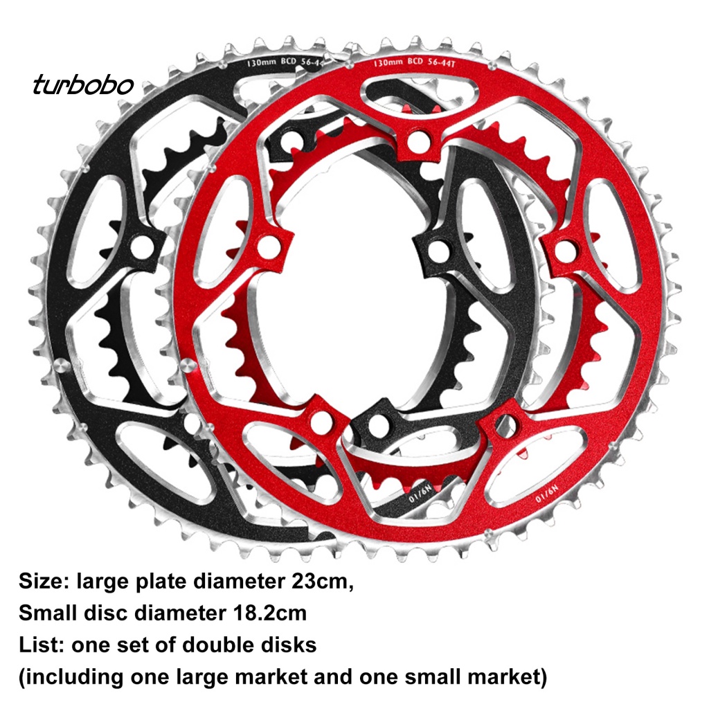 Set 2 Bánh Răng Xe Đạp Tích Hợp Xích Bằng Hợp Kim Nhôm 56T-44T