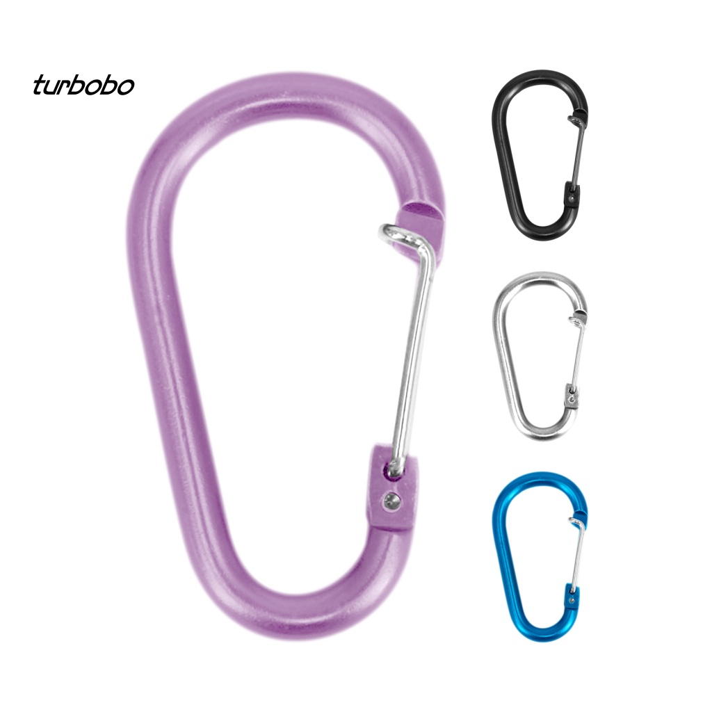 Set 3 Móc Khóa Chữ D Bằng Hợp Kim Nhôm Chống Thấm Nước Dùng Cho Cắm Trại