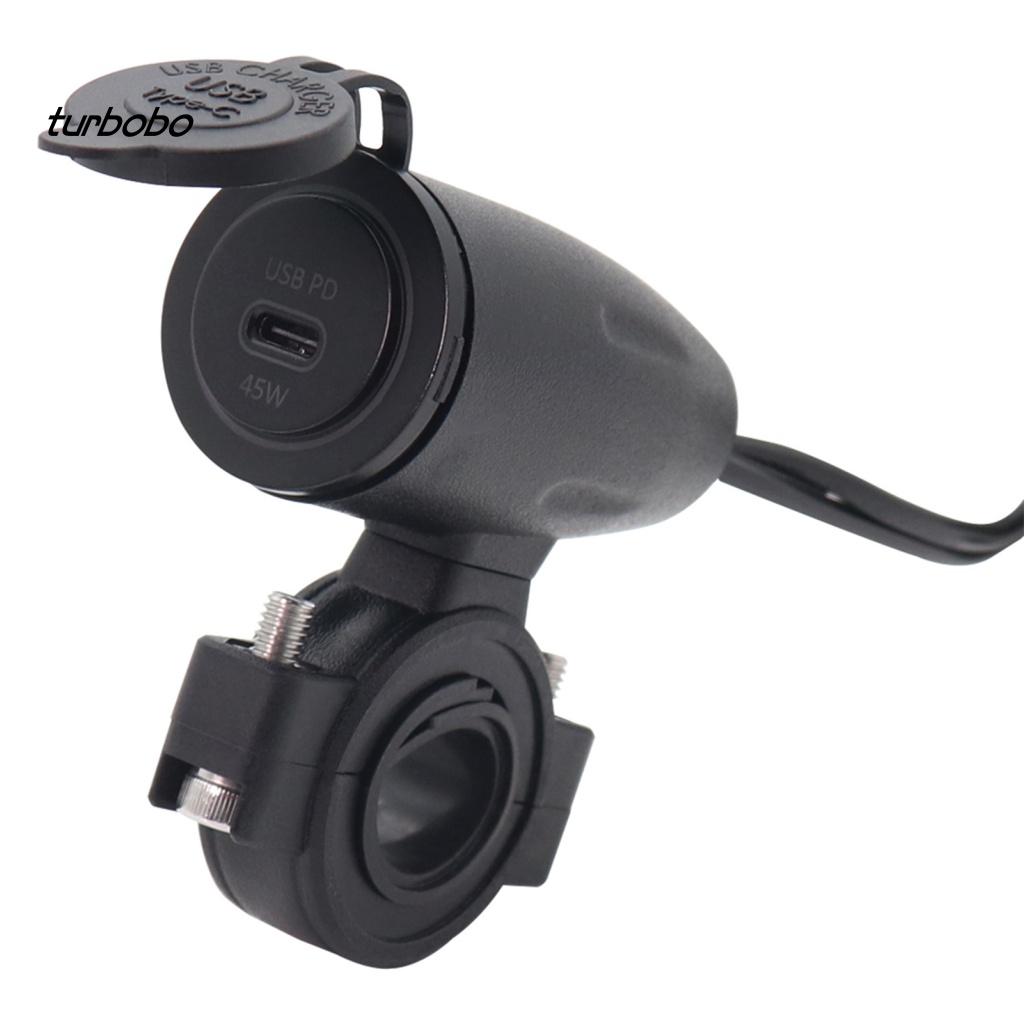 Bộ Sạc Giao Diện PD 45W C5909-Z PD 5 Chế Độ Có Đèn LED Và Cổng USB Dành Cho Xe Mô Tô