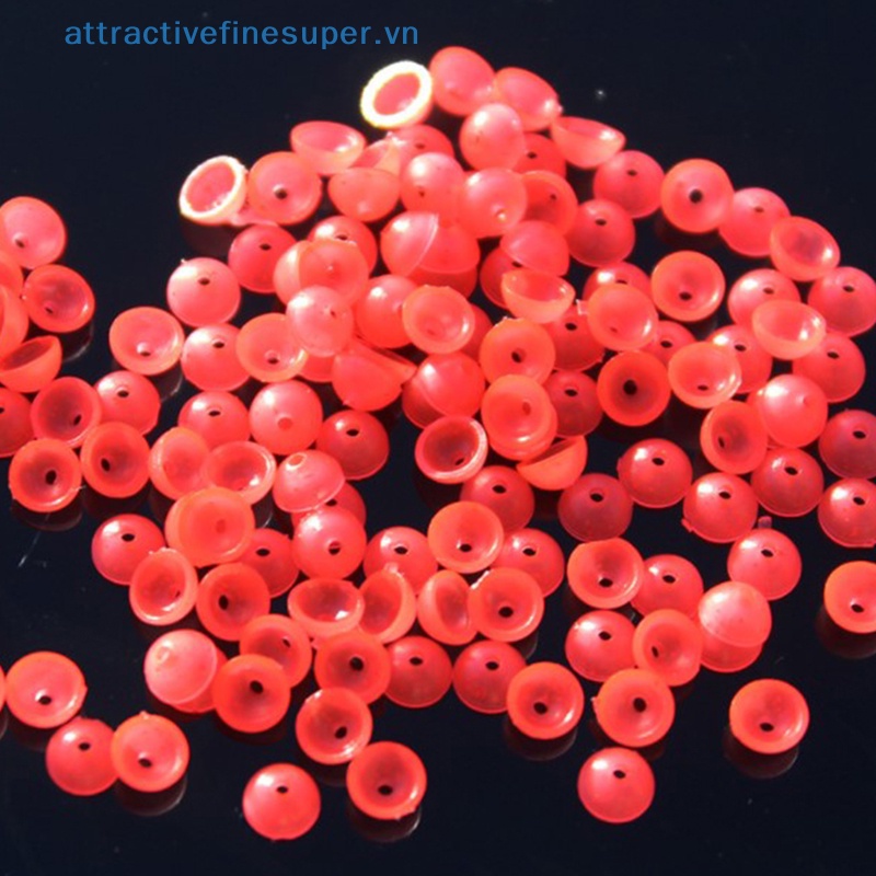 100 Hạt Phát Sáng Nửa Tròn Phụ Kiện Câu Cá