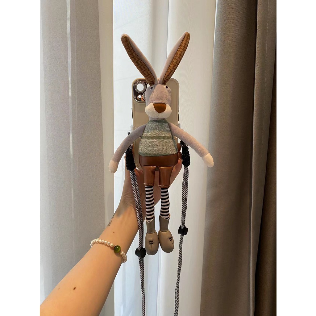 Kẹp Gắn Điện Thoại Di Động Hình Búp Bê Hoạt Hình Nhiều Màu Sắc