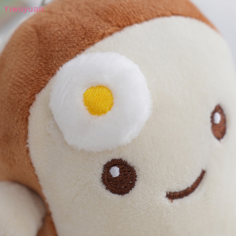 1 Móc Khóa Hình Bánh Mì Nhồi Bông Đáng Yêu 12cm Mới
