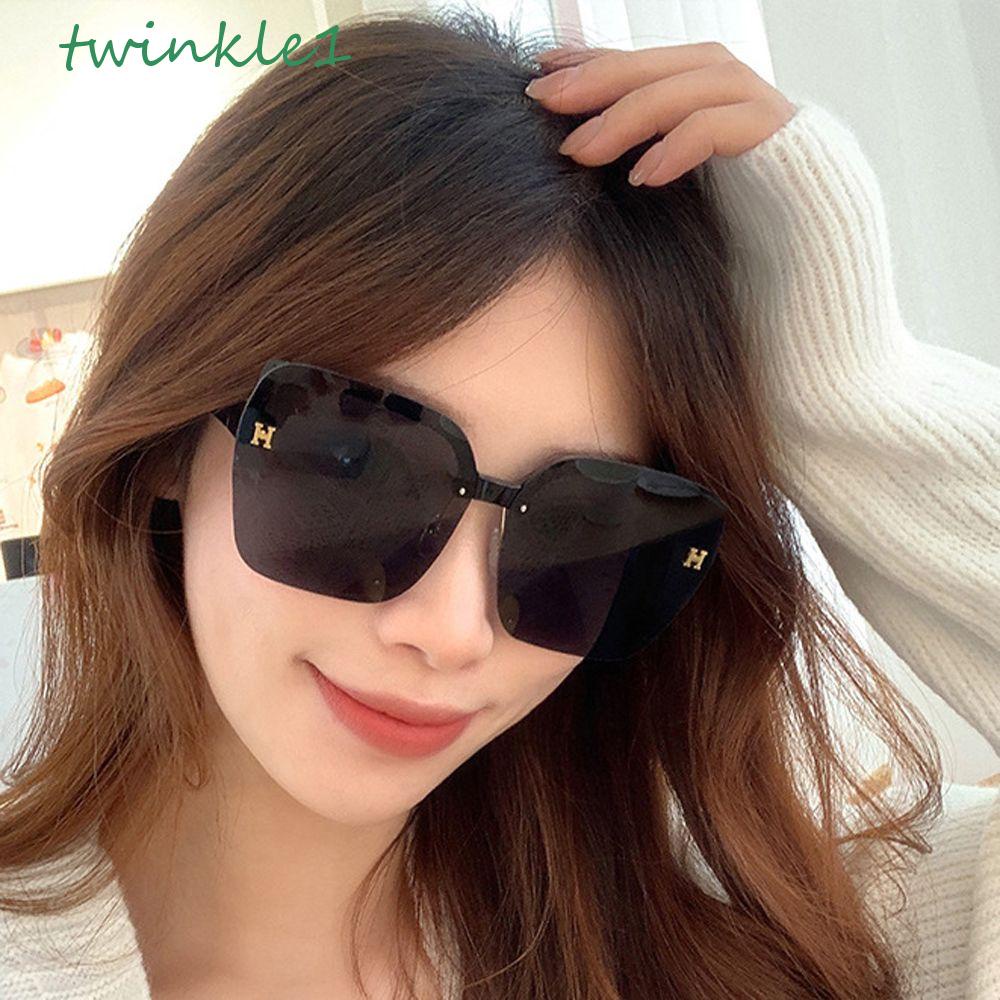 TWINKLE Kính Mát Nửa Gọng Chống Tia UV400 Phong Cách Cổ Điển Dành Cho Cả Nam Và Nữ
