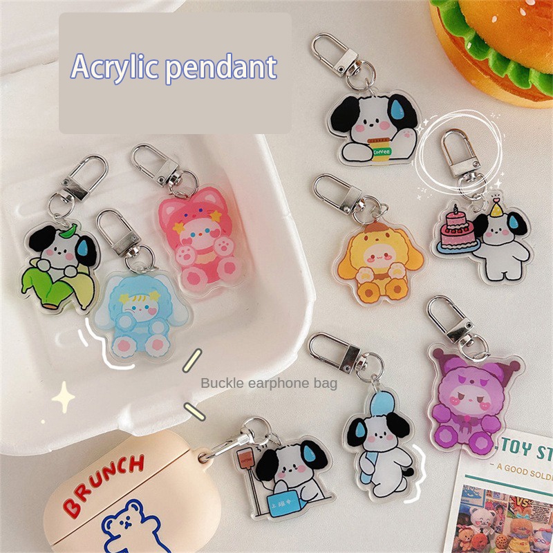 Hoạt Hình Dễ Thương Chó Móc Khóa Chữa Động Vật Móc Chìa Khóa Sáng Tạo Mèo Mặt Dây Chuyền Cho Xe Ô Tô Móc Khóa Túi Ví Phụ Kiện Tự Làm Quà Tặng Truing1