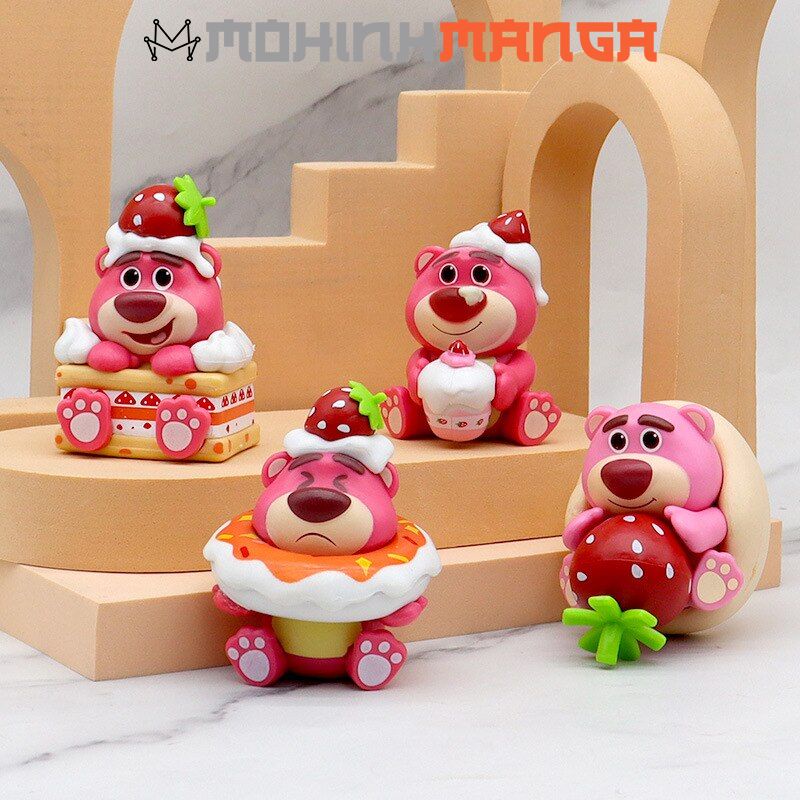Mô hình 6 phiên bản Gấu Dâu Lotso cực cute dễ thương Nhân Vật Phim Hoạt Hình Toy Story đồ chơi gấu hồng disney