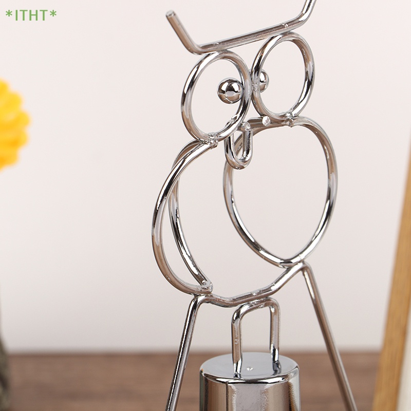 Mô Hình Chim Cú Newton Bằng Kim Loại Trang Trí Nhà Cửa Mới