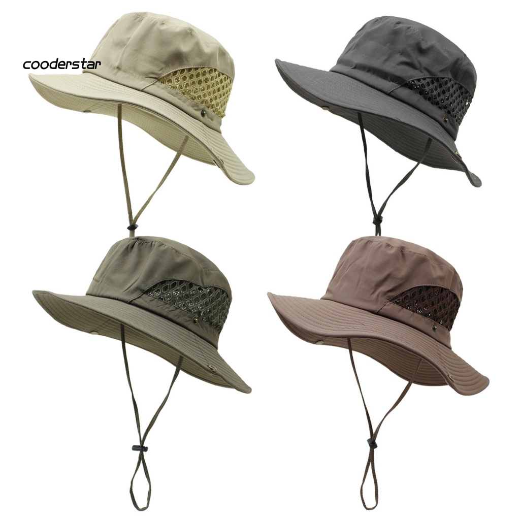 Mũ Tai Bèo Rộng Vành Chất Liệu Cotton Có Thể Gấp Gọn Dùng Khi Đi Leo Núi / Câu Cá Trẻ Trung