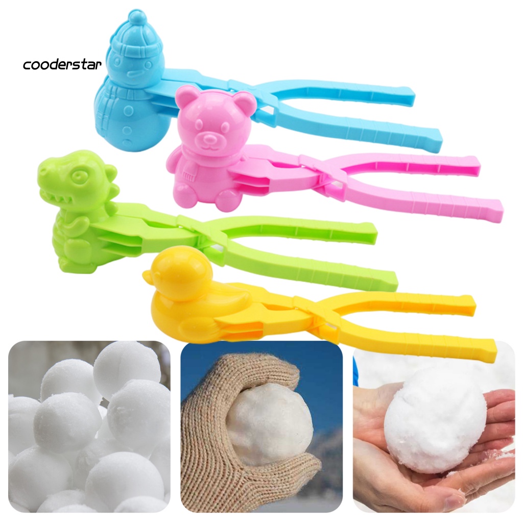 1 Bộ Kẹp Làm Quả Cầu Tuyết Chịu Nhiệt Độ Thấp Họa Tiết Hoạt Hình Giải Trí Vào Mùa Đông Cho Bé