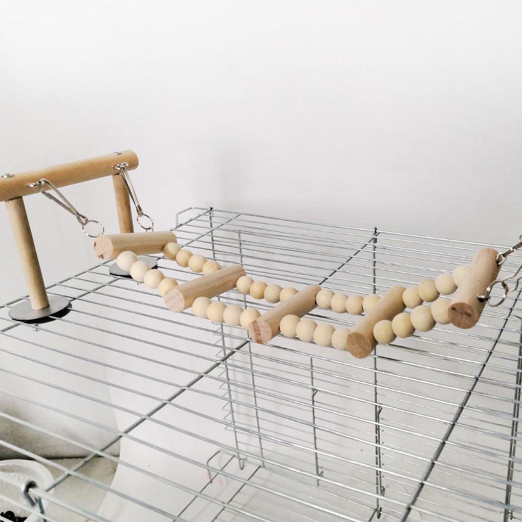 Thang Leo Đứng Bằng Gỗ Không Độc Hại Cho Chim Cảnh