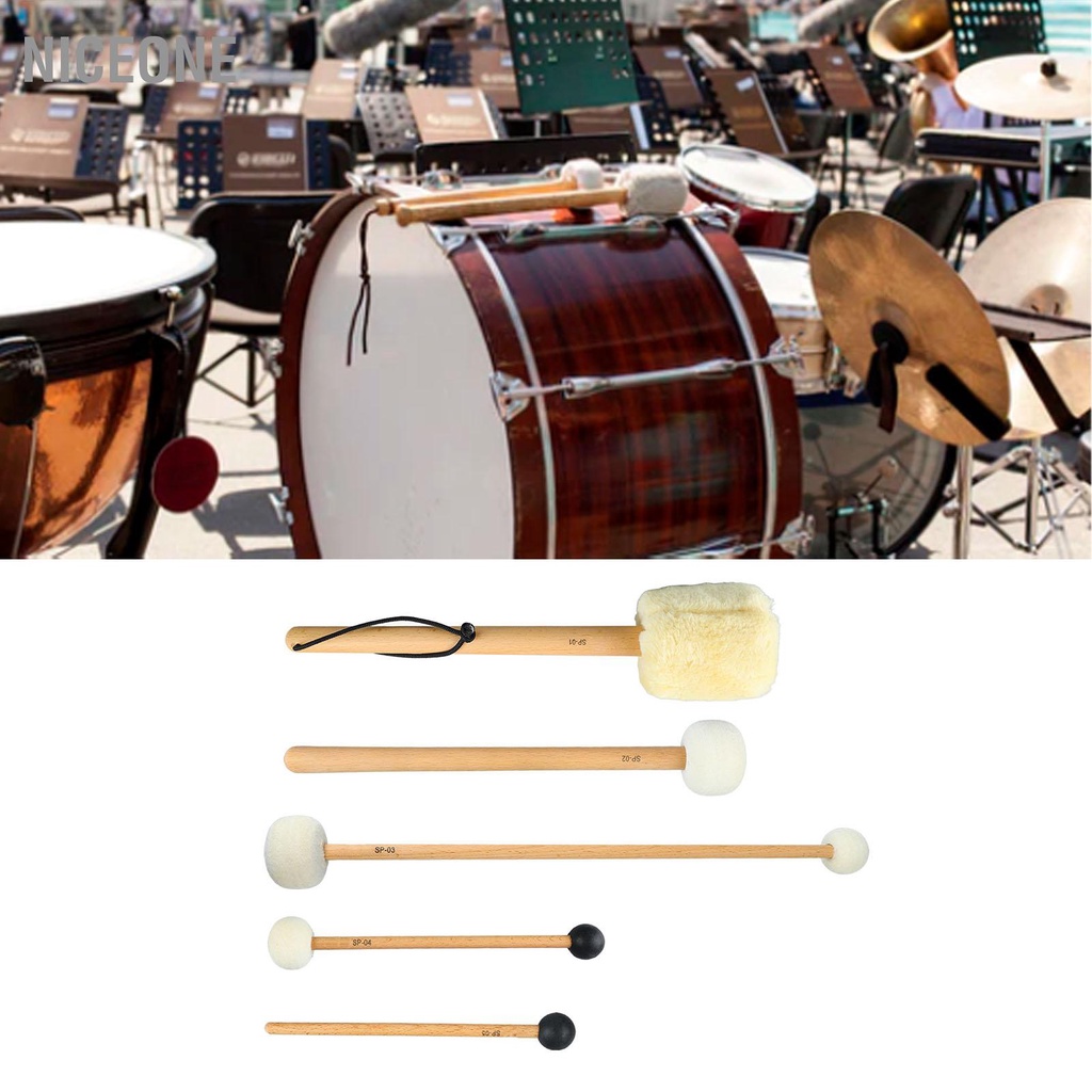 M NiceOne Tiếng kèn lông tơ dài gọi tiếng trống bass tụng kinh, tiếng gõ lại toàn thân màu đen