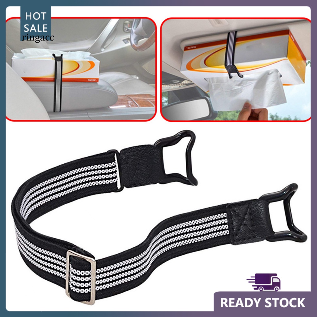 Rga Dây Đai Cố Định Hộp Khăn Giấy Có Thể Điều Chỉnh Độ Đàn Hồi Cao Cho Xe Hơi