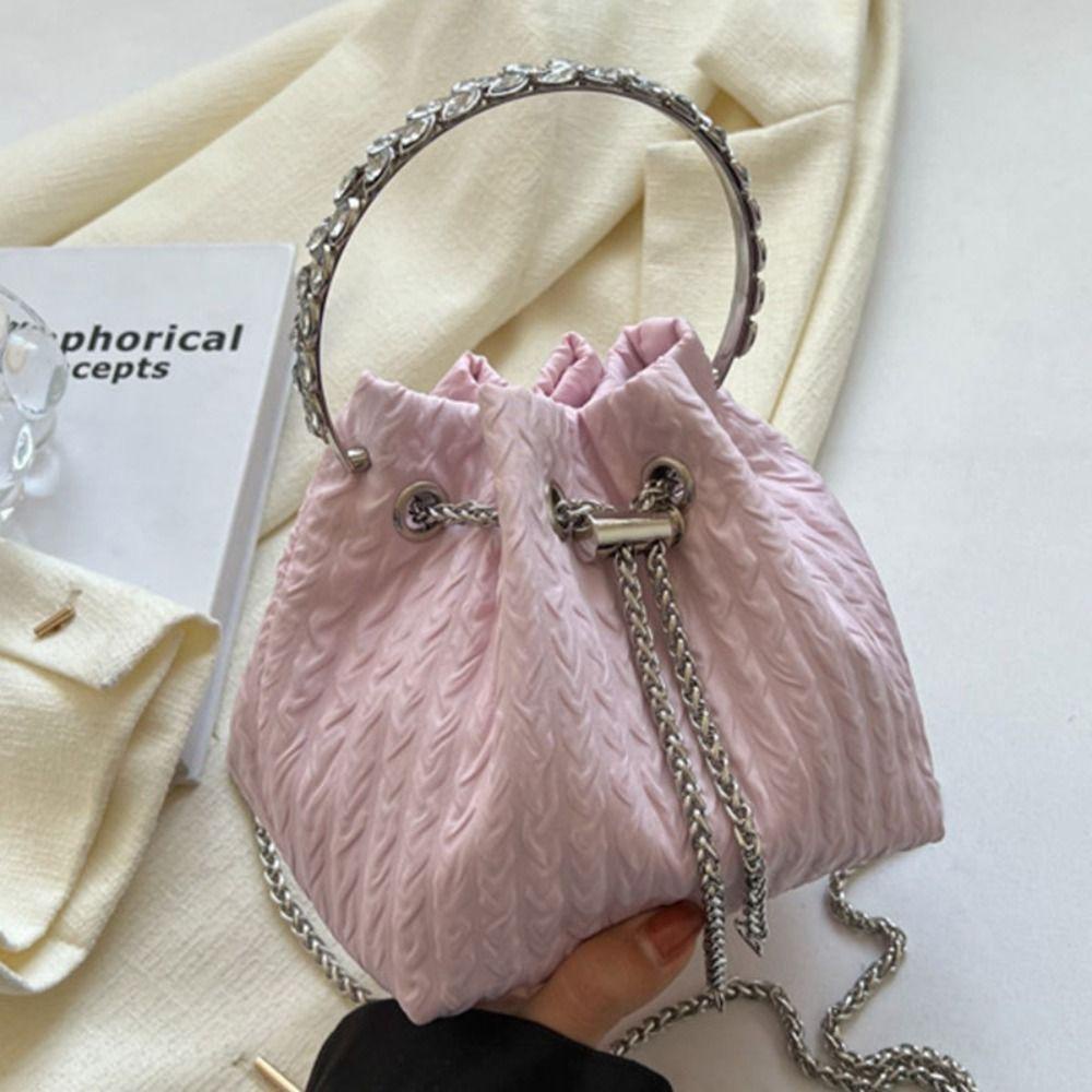 FALLFORBEAUTY Túi Đeo Chéo Một Dây Rút Có Thể Điều Chỉnh Kích Thước