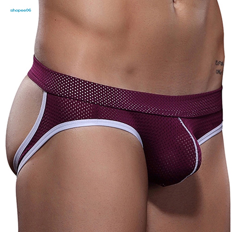Quần Lót Nam Phối Lưới Co Giãn Quyến Rũ