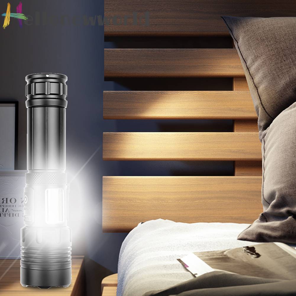 Đèn Pin XHP70 / XHP160 COB LED 1500LM / 1800LM Chống Thấm Nước IPX4 Sạc USB Tiện Dụng