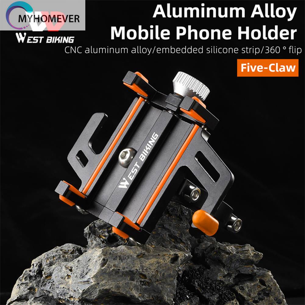 Giá Đỡ Điện Thoại Di Động Năm Chân GPS Gắn Xe Đạp Cho Tất Cả Các Dòng Điện Thoại