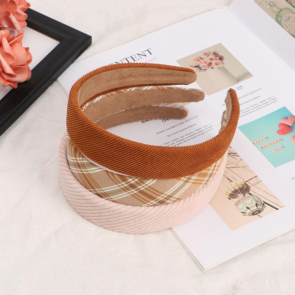 ANEMONE Băng Đô Vành Rộng Họa Tiết Kẻ Sọc Phong Cách Hàn Quốc Cho Nữ