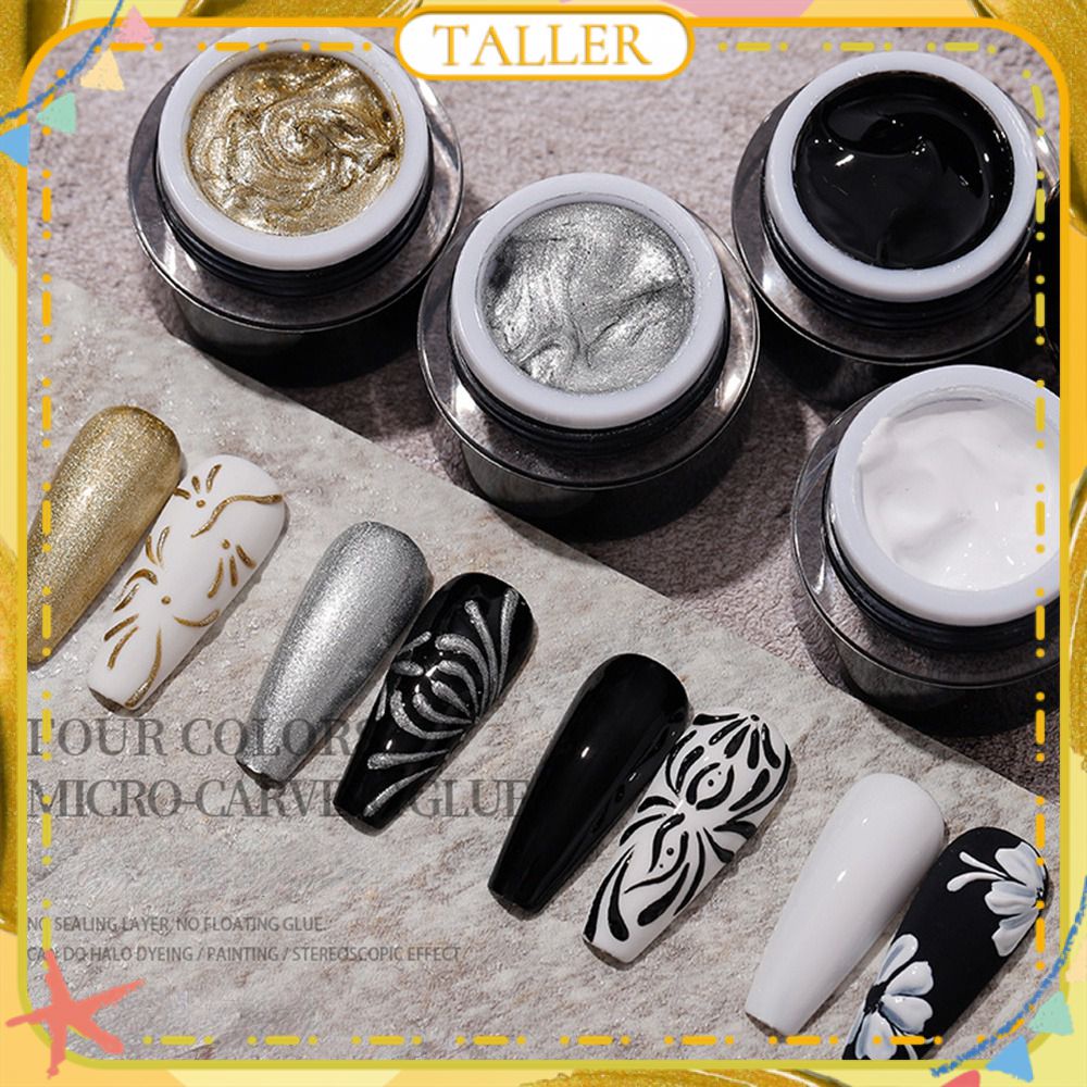 ✧Ready Stcok Vendeeni Gel Sơn Móng Tay Chạm Khắc Siêu Nhỏ Ba Chiều Mịn Lấp Nh Lustre Line Tranh Nổi Đóng Hộp Trị Liệu Bằng Ánh Sáng Keo Dán Móng Nghệ Thuật Cho Cửa Hàng Làm Móng 10g