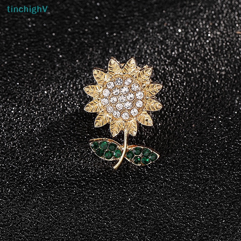Ghim Cài Áo Hình Hoa Hướng Dương Đính Đá Thời Trang