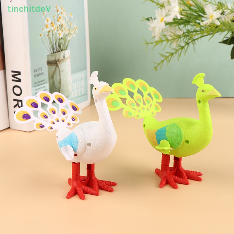 Đồ Chơi Lên Dây Cót Hình Chim Công Hoạt Hình Dễ Thương Cho Bé