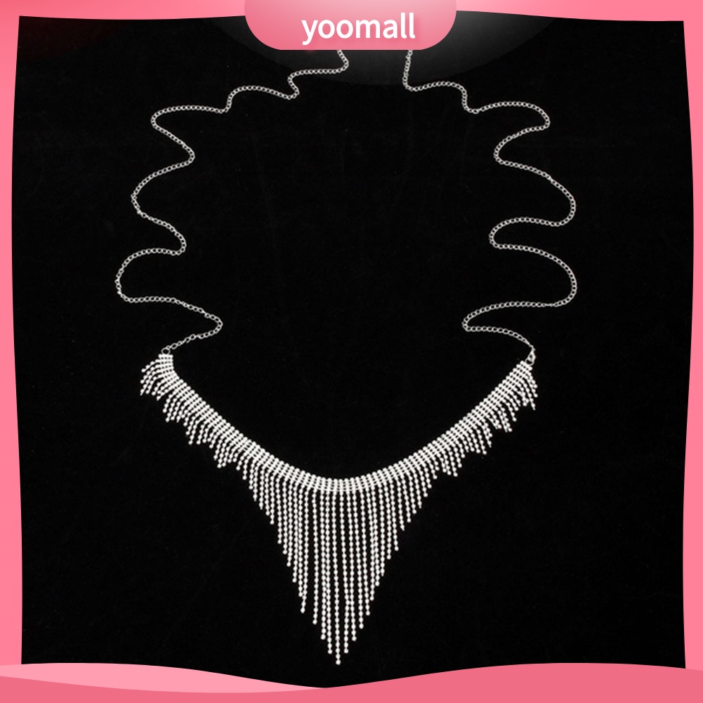 Dây Đeo Hông Đính Đá Tua Rua Thời Trang Đi Biển Mùa Hè Cho Nữ