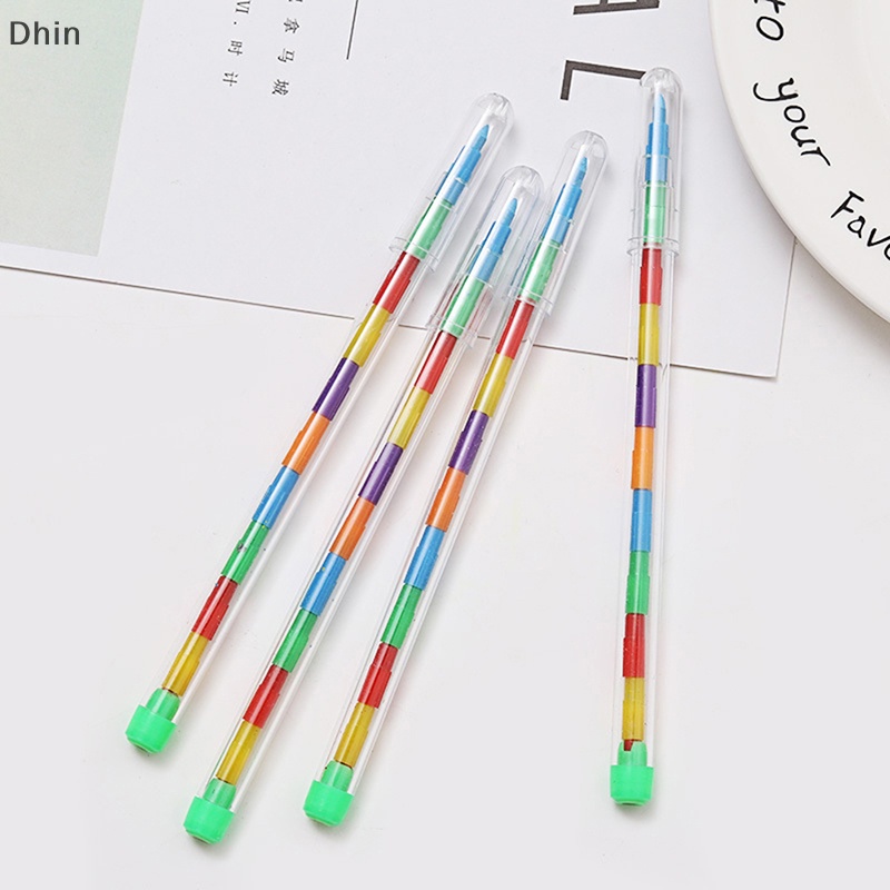 [Dhin] Crayon Creative DIY Replaceable Crayons Oil Pastel Creative Colored Pencil Graffiti Pen For Kids Paing Drawing Cute Stationery COD
