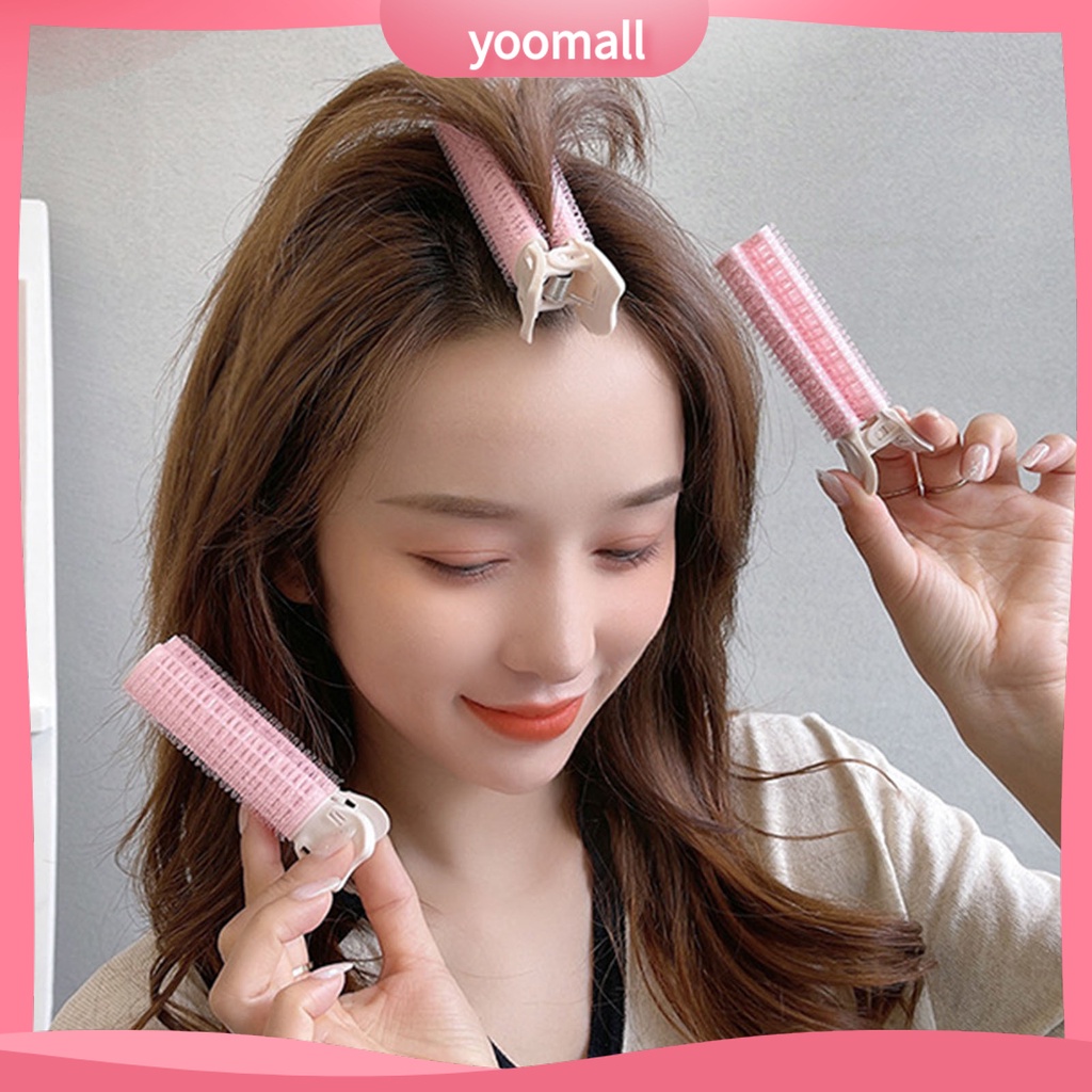 Bộ 2 Kẹp Tóc Không Dùng Nhiệt Không Để Lại Dấu Vết Tạo Kiểu Tóc DIY