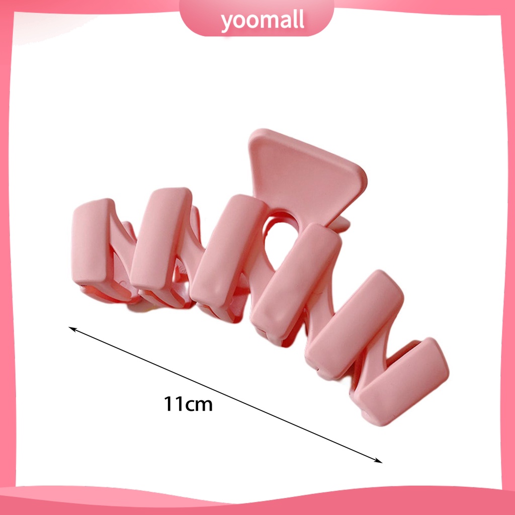 Kẹp Tóc Cá Mập Màu Trơn Bằng Nhựa Resin Thân Thiện Với Môi Trường Kích Thước Lớn Hợp Thời Trang